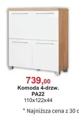 Meble Bodzio Komoda 4-drzw. PA22 oferta