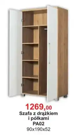 Meble Bodzio Szafa z drążkiem i półkami PA02 oferta