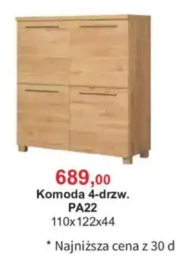 Meble Bodzio Komoda 4-drzw. PA22 oferta