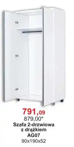 Meble Bodzio Szafa 2-drzwiowa z drążkiem AG07 oferta