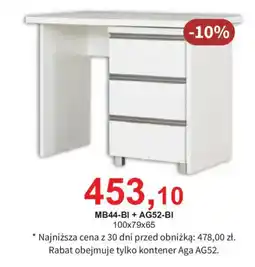 Meble Bodzio Stół MB44-BI + kontener AG52-BI oferta