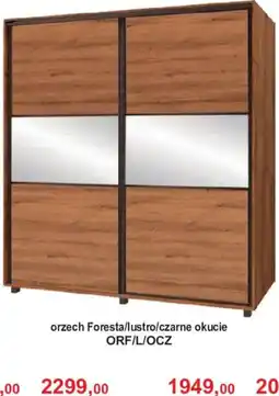 Meble Bodzio orzech Foresta/lustro/czarne okucie ORF/L/OCZ oferta
