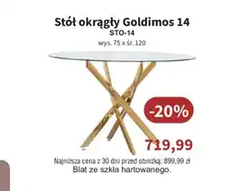 Meble Bodzio Stół okrągły Goldimos 14 oferta