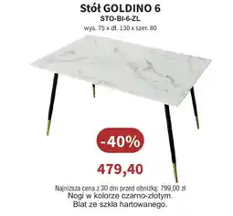 Meble Bodzio Stół GOLDINO 6 oferta