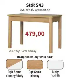 Meble Bodzio Stół S43 oferta