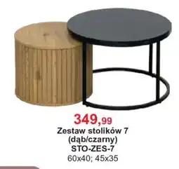 Meble Bodzio Zestaw stolików 7 (dąbczarny) oferta