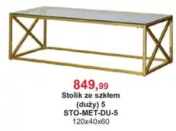 Meble Bodzio Stolik ze szkłem (duży) 5 oferta