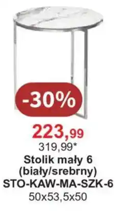Meble Bodzio Stolik mały 6 (biały/srebrny) oferta