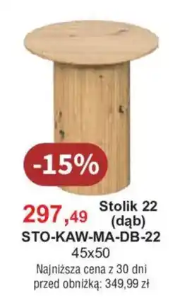 Meble Bodzio Stolik 22 (dąb) oferta