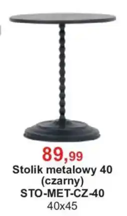 Meble Bodzio Stolik metalowy 40 (czarny) oferta