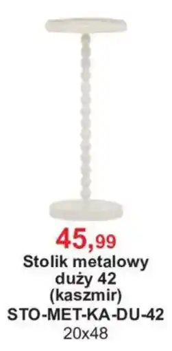 Meble Bodzio Stolik metalowy duży 42 (kaszmir) oferta