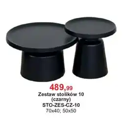 Meble Bodzio Zestaw stolików 10 (czarny) oferta