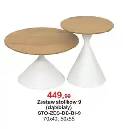 Meble Bodzio Zestaw stolików 9 (dąb/biały) oferta
