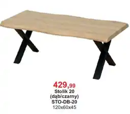 Meble Bodzio Stolik 20 (dąb/czarny) oferta