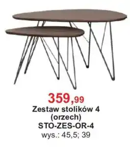 Meble Bodzio Zestaw stolików 4 (orzech) oferta