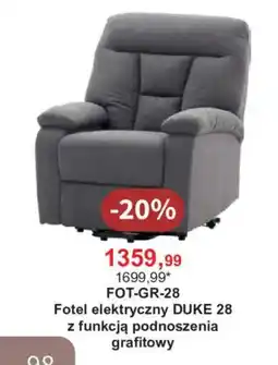 Meble Bodzio Fotel elektryczny DUKE 28 oferta