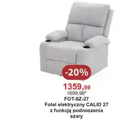 Meble Bodzio Fotel elektryczny CALIO 27 oferta