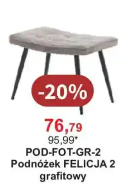 Meble Bodzio Podnóżek FELICJA 2 grafitowy oferta