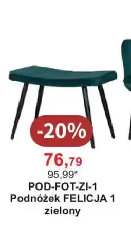 Meble Bodzio Podnóżek FELICJA 1 zielony oferta