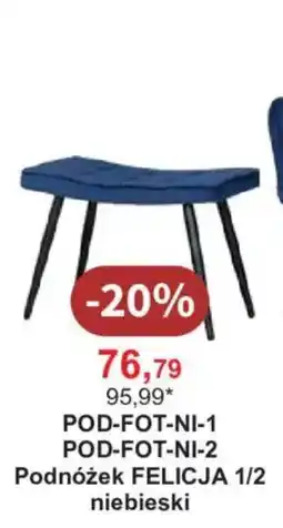 Meble Bodzio Podnóżek FELICJA 1/2 niebieski oferta
