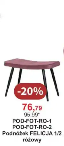 Meble Bodzio Podnóżek FELICJA 1/2 różowy oferta