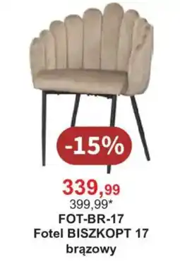 Meble Bodzio Fotel BISZKOPT 17 brązowy oferta