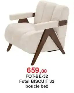 Meble Bodzio Fotel BISCUIT 32 boucle beż oferta