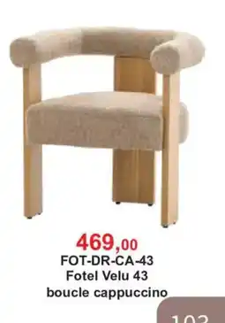 Meble Bodzio Fotel Velu 43 boucle cappuccino oferta