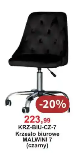 Meble Bodzio Krzesło biurowe MALWINI 7 (czarny) oferta