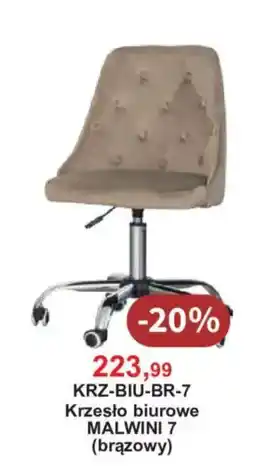 Meble Bodzio Krzesło biurowe MALWINI 7 (brązowy) oferta