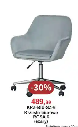 Meble Bodzio Krzesło biurowe ROSA 6 (szary) oferta