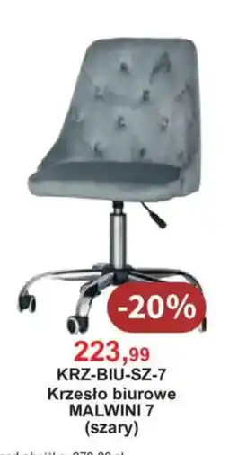 Meble Bodzio Krzesło biurowe MALWINI 7 (szary) oferta