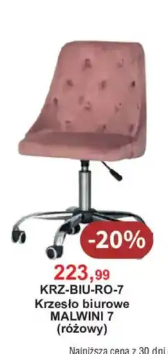 Meble Bodzio Krzesło biurowe MALWINI 7 (różowy) oferta