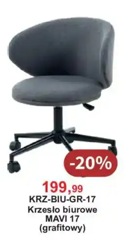 Meble Bodzio Krzesło biurowe MAVI 17 (grafitowy) oferta