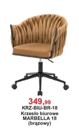 Meble Bodzio Krzesło biurowe MARBELLA 18 (brązowy) oferta