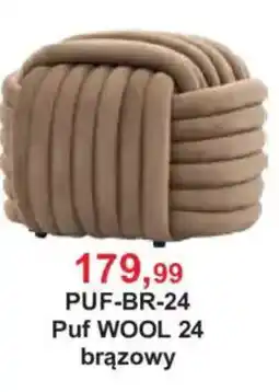 Meble Bodzio Puf WOOL 24 brązowy oferta