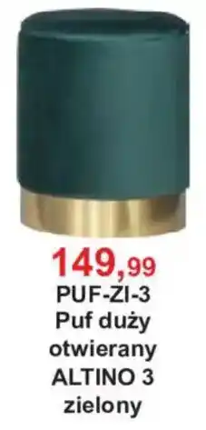 Meble Bodzio Puf duży otwierany ALTINO 3 zielony oferta