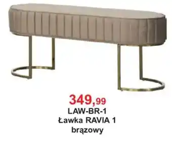 Ławka RAVIA 1 brązowy