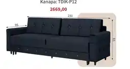 Meble Bodzio Kanapa: TDIK-P12 oferta