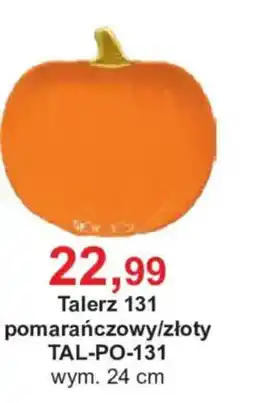 Meble Bodzio Talerz 131 pomarańczowy/złoty oferta