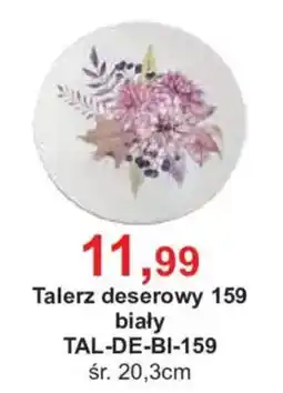 Meble Bodzio Talerz deserowy 159 biały oferta