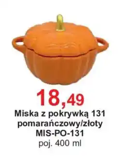Meble Bodzio Miska z pokrywką 131 pomarańczowy/złoty oferta