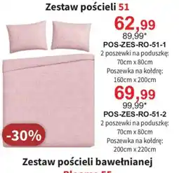 Meble Bodzio Zestaw pościeli bawełnianej Bloome 55 oferta