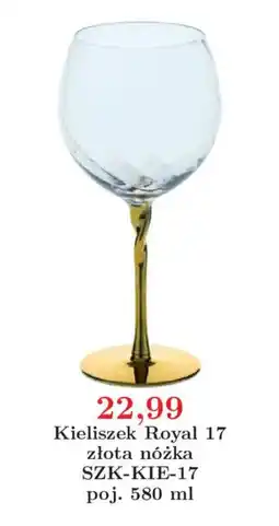 Meble Bodzio Kieliszek Royal 17 zlota nozka oferta