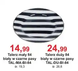 Meble Bodzio Talerz mały 84 biały w czarne pasy oferta