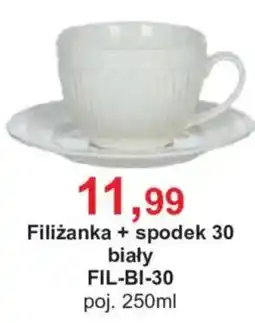 Meble Bodzio Filiżanka + spodek 30 biały oferta