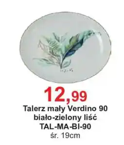 Meble Bodzio Talerz mały Verdino 90 biało-zielony liść oferta
