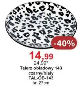 Meble Bodzio Talerz obiadowy 143 czarny/biały oferta
