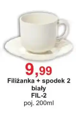 Meble Bodzio Filiżanka + spodek 2 biały FIL-2 oferta