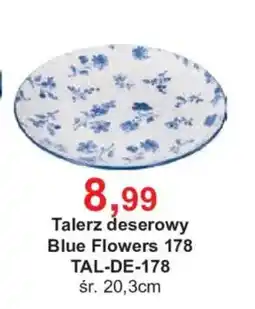 Meble Bodzio Talerz deserowy Blue Flowers 178 oferta